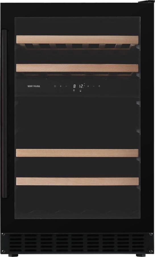 Wine Klima D39-OB72 Wijnklimaatkast Onderbouw Greep 50 cm breed 2 zones 39 flessen