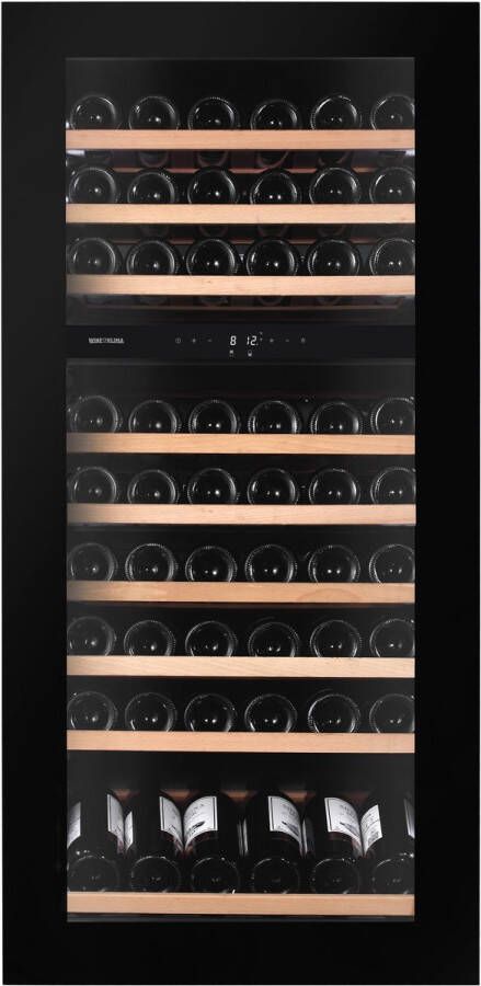 Wine Klima D73-SV122-Push Wijnklimaatkast Inbouw 2 Zones 33 flessen
