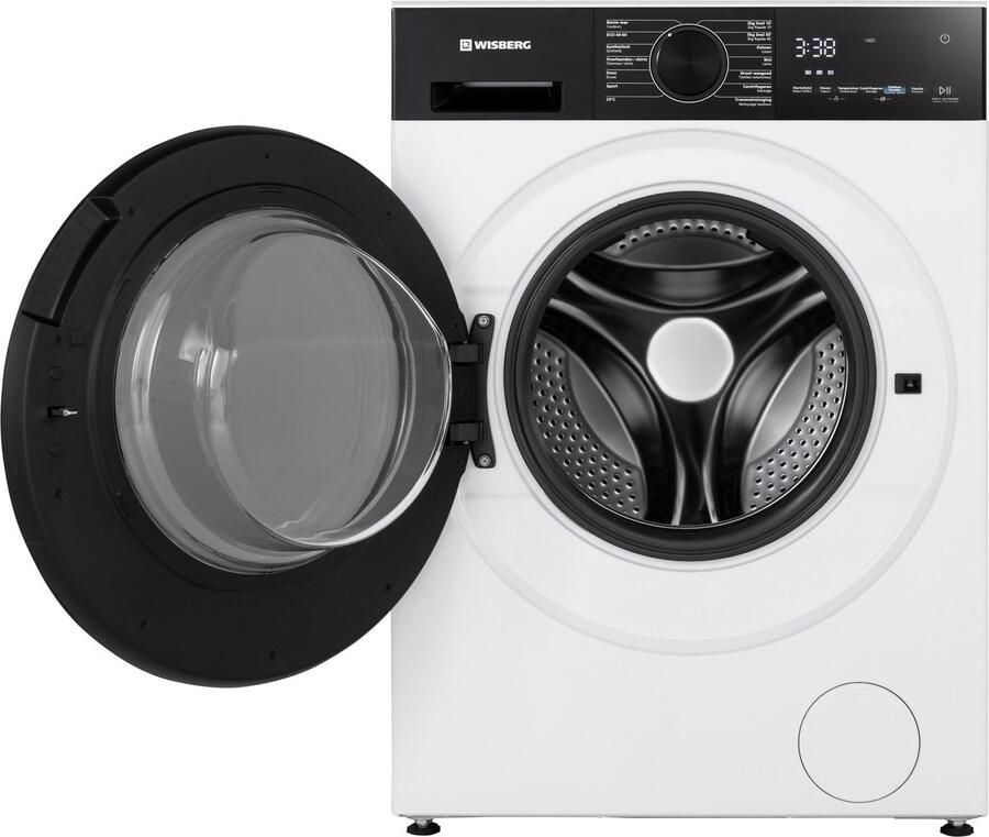 Wisberg WBWM3A5W9NB SwiftWash & CreaseControl Wasmachine Energieklasse A-50% 9 kg 1400 toeren Stoomfunctie
