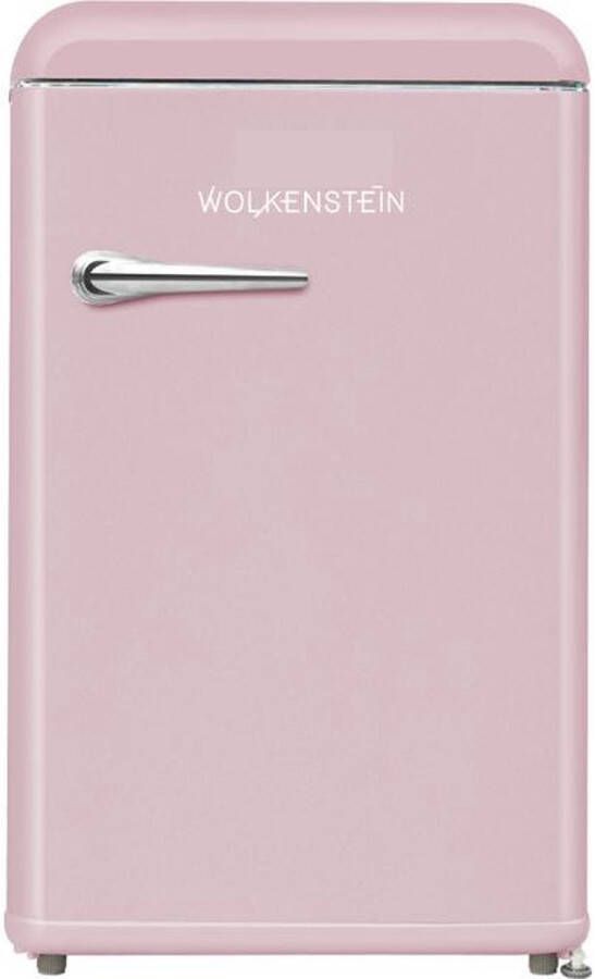 Wolkenstein WKS125RT SP Retro koelkast Roze tafelmodel