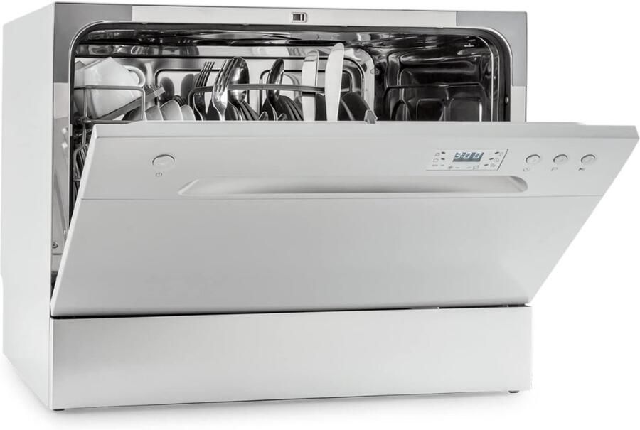 Zyrex Mini Vaatwasser Vaatmachine Compact- Zilver- 50cm x 55cm x 44cm