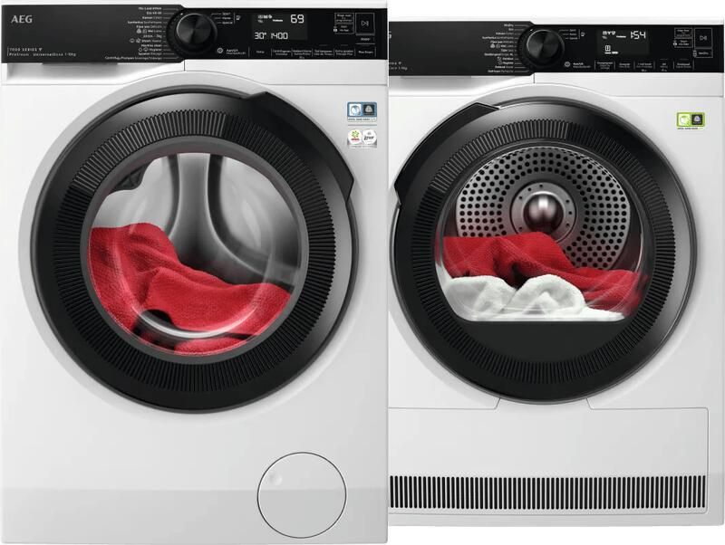 AEG LR76CUCA06 ProSteam UniversalDose + TR89T64C AbsoluteCare vrijstaande wasmachine voorlader