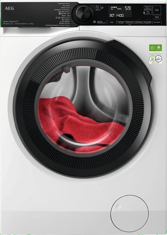 AEG LR86POWER PowerCare UniversalDose vrijstaande wasmachine voorlader