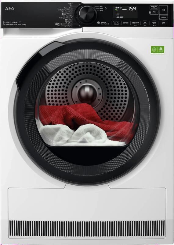 AEG 9000X AbsoluteCare Pro Warmtepomp Droogkast 8 kg TR96CVC810