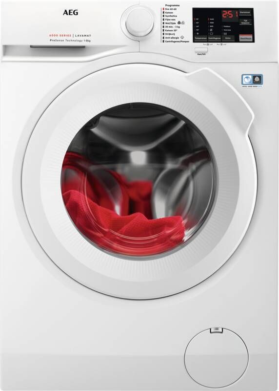 AEG 6000 serie ProSense Wasmachine voorlader 8kg LF62CW84 - Thumbnail 1
