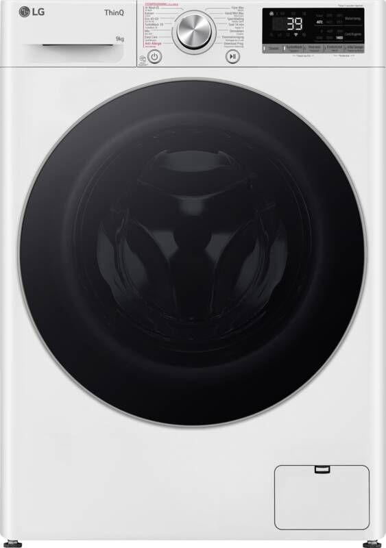 LG GC3R709S1 A-10% 9 kg Wasmachine met TurboWash™ 39 Slimme AI DD™ motor Hygiënisch wassen met stoom ThinQ™