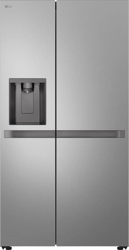 LG GSLC41PYPE Amerikaanse koelkast 641L met water- en ijsdispenser zonder leidingwerk SpacePlus icemaker Linear Cooling voor stabiele versheid ruime 641L inhoud voor gezinnen en stille energiezuinige koeling Energieklasse E
