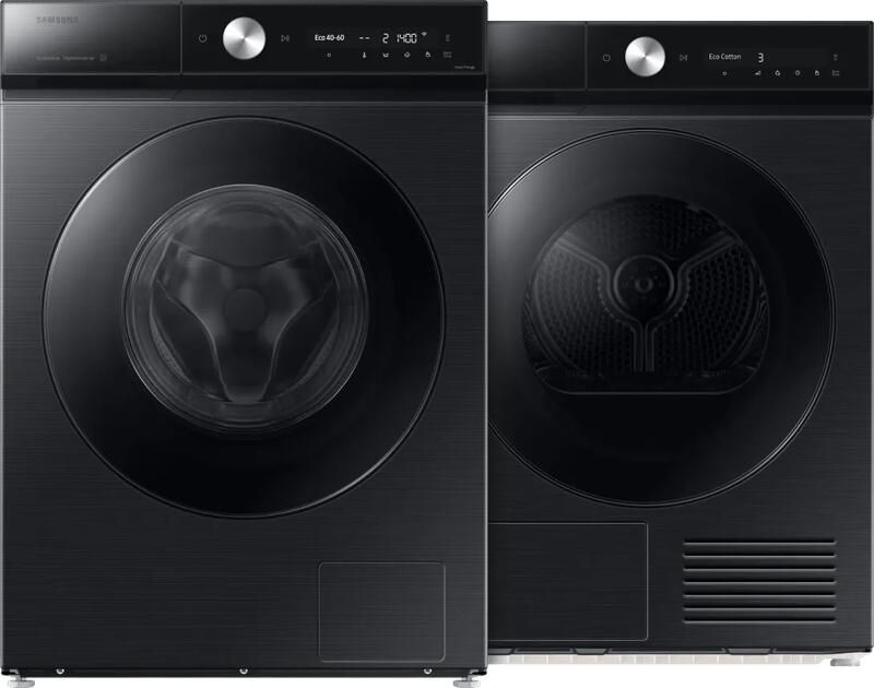Samsung WW11DB8B95GBU3 QuickDrive + DV90DB8845GBU3 Silent Dry vrijstaande wasmachine voorlader