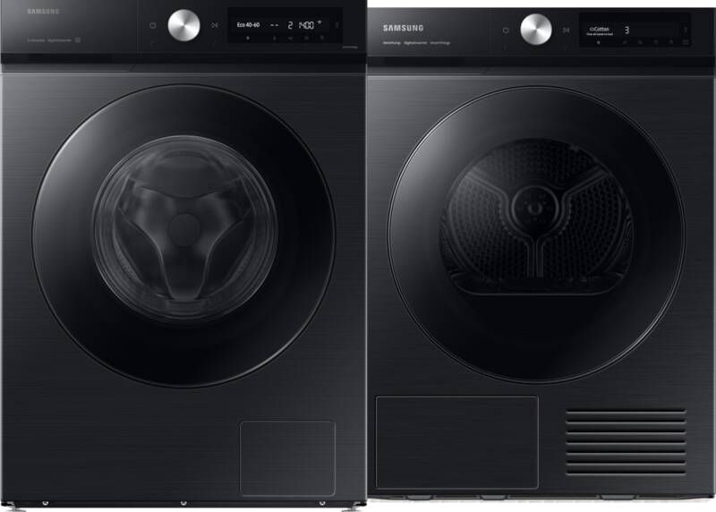 Samsung WW90DB7U94GBU3 + DV90BB7445GBS2 vrijstaande wasmachine voorlader