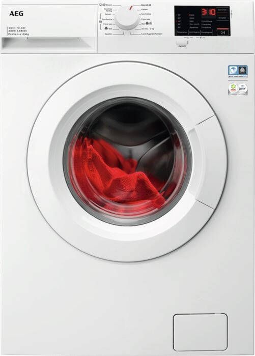 AEG 6000 OneGo Condensatie Was-droogcombinatie 8 kg LWF62842