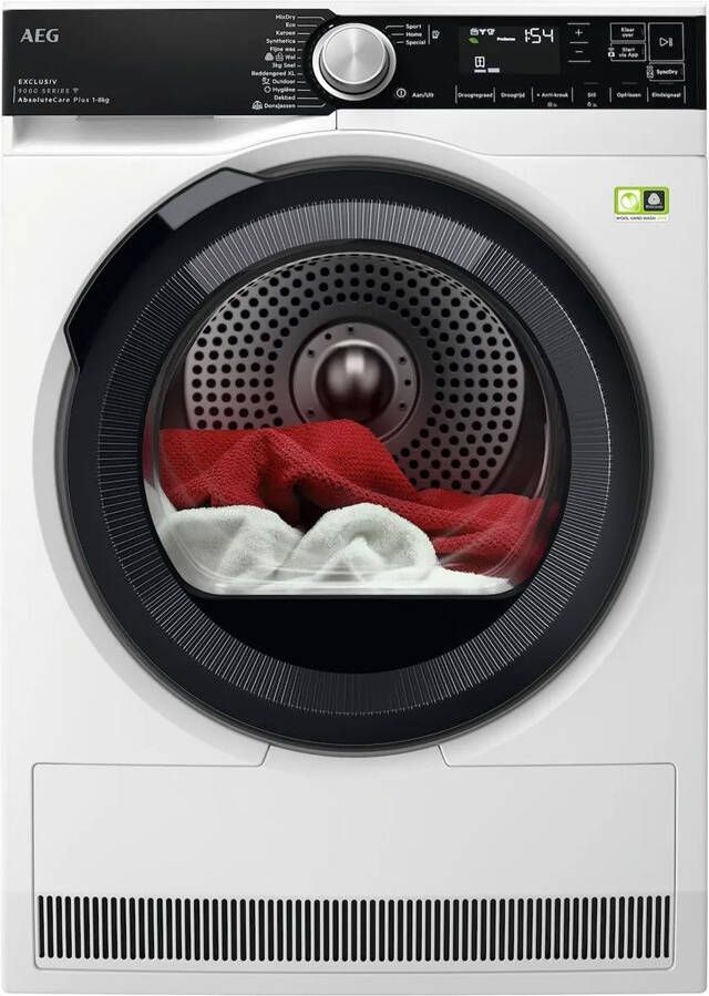 AEG 9000 AbsoluteCare Plus Warmtepomp Droger 8 kg TR97BADEN