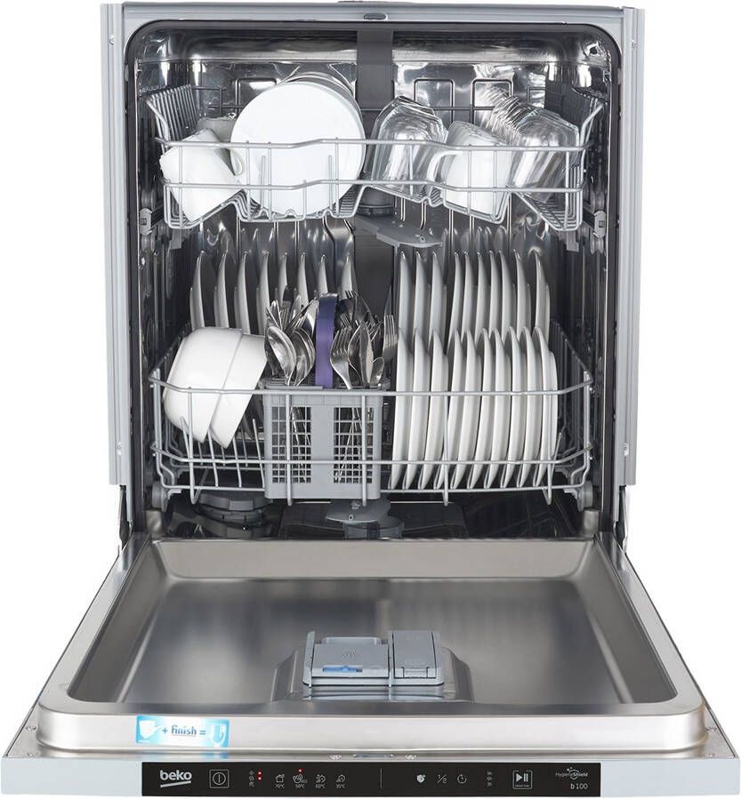 Beko BDIN14320 Inbouw Volledig geïntegreerd Nishoogte 82 87 cm volledig geïntegreerde inbouw vaatwasser