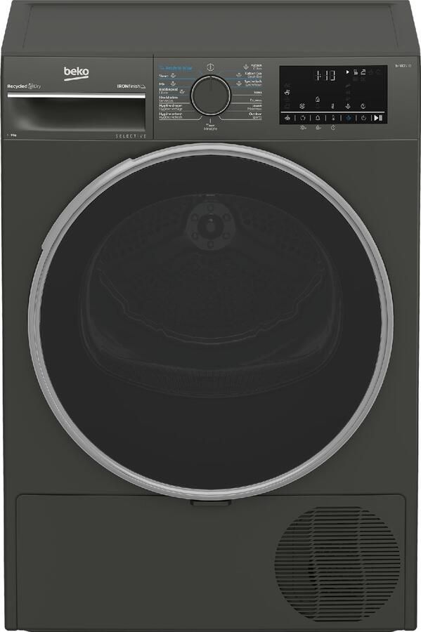 Beko B3T6923M2 Warmtepompdroger 9 kg Manhattan Grijs