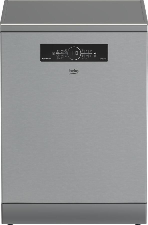 Beko BDFN36561XP PowerIntense Selective Line Vrijstaande vaatwasser Grijs