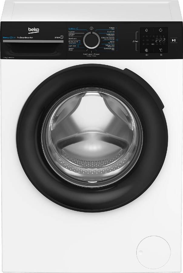 Beko BM3WFT3841B vrijstaande wasmachine voorlader