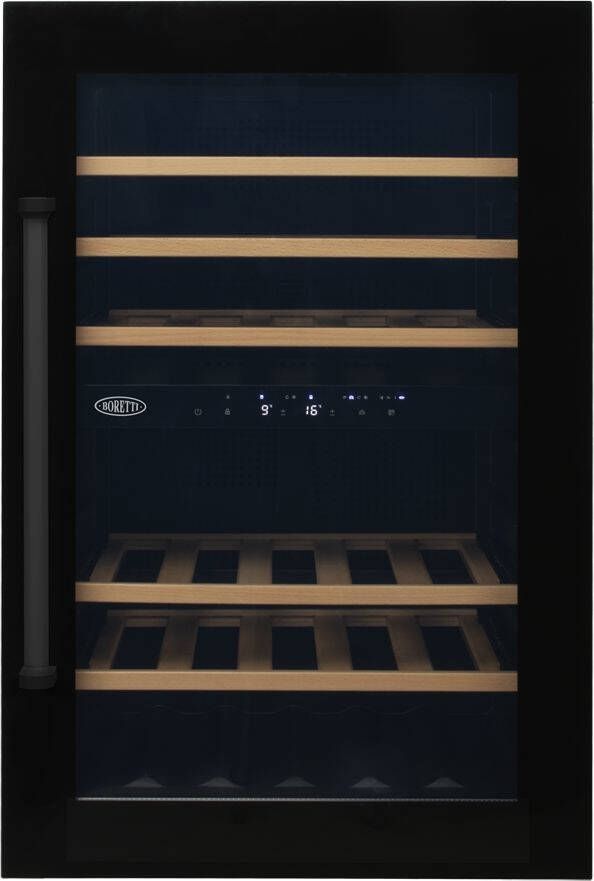 Boretti MLWC88ZW Wijnklimaatkast inbouw 88cm 2 zones 35 flessen ZW - Foto 2