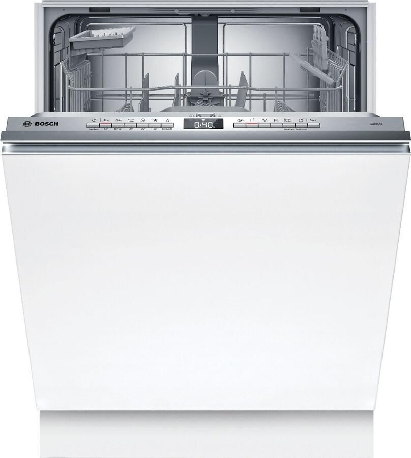 Bosch SMV4HTX11E Serie 4 Vaatwasser Inbouwvaatwasser Volledig integreerbaar 60 cm Energielabel C Extra Droog: optie voor extra grondige droogresultaten Home Connect