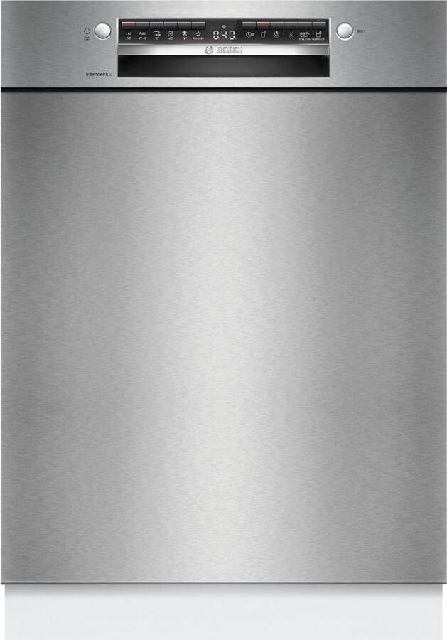 Bosch SMU4EVS08E Serie 4 Vaatwasser Inbouwvaatwasser Onderbouw 60 cm Zeer stil Opent de deur automatisch voor betere droogresultaten Geborsteld staal