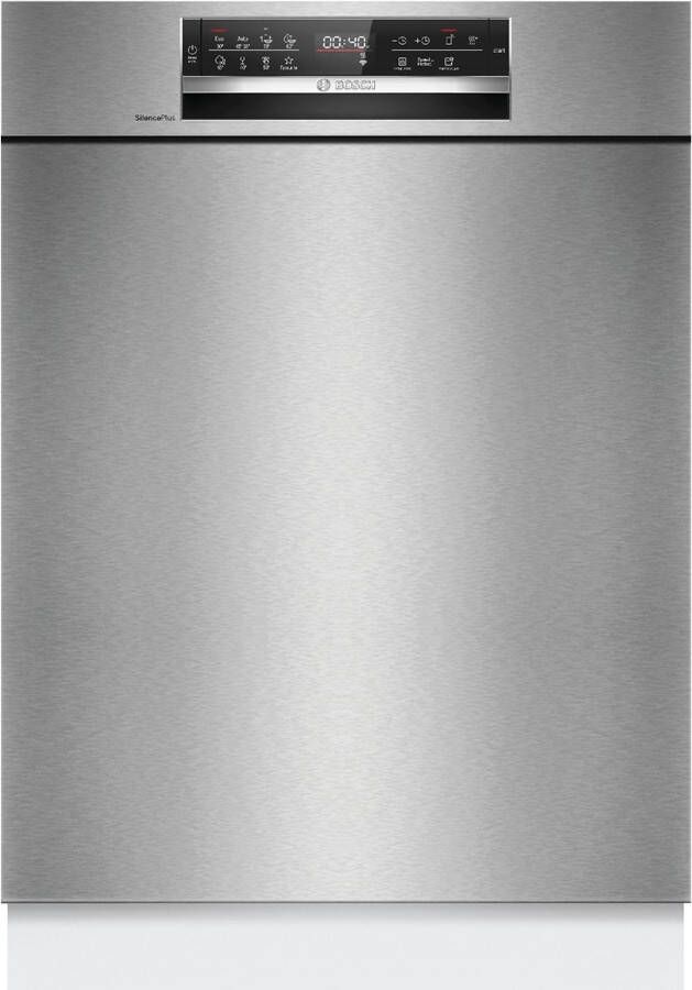 Bosch SMU6ECS12E Serie 6 Inbouwvaatwasser 60 cm Geborsteld staal Energielabel A Home Connect