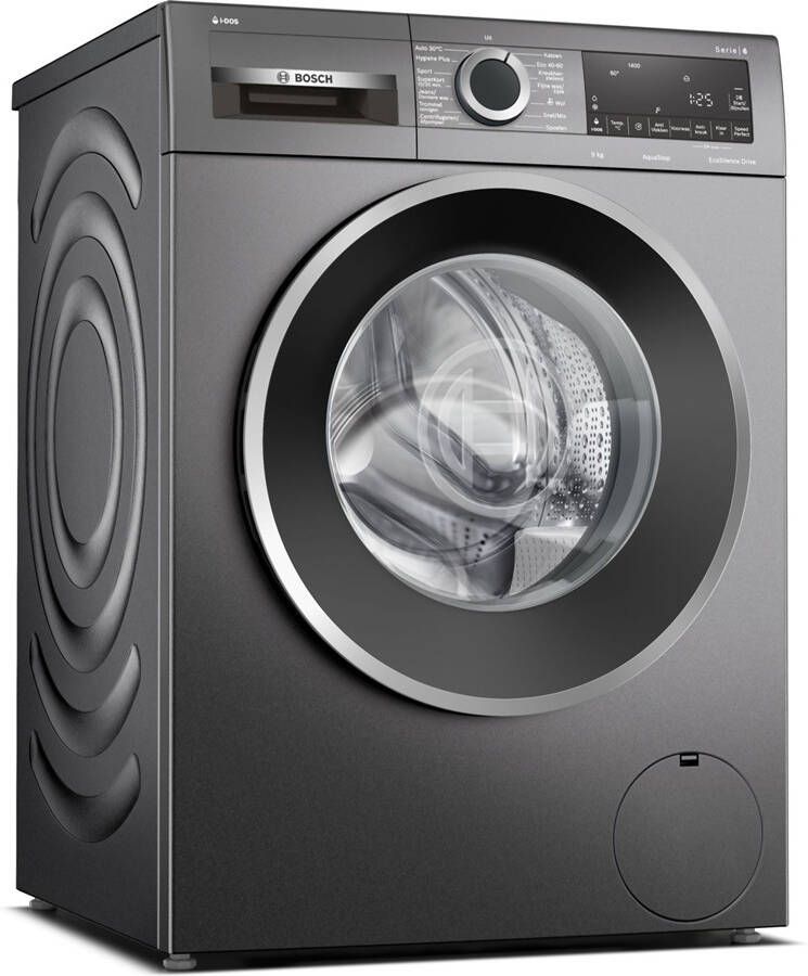 Bosch WGG244AINL wasmachine IDos zwart 9 kg label A - Foto 1