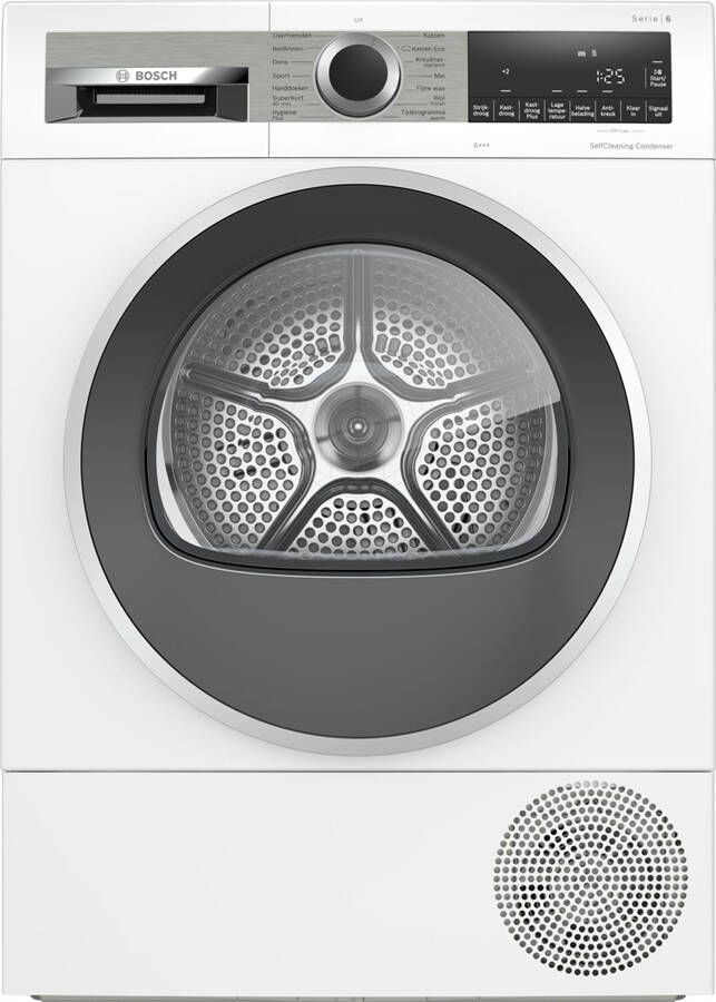 Bosch WQG235D2NL Serie 6 Wasdroger Warmtepompdroger Blijvend energiezuinig door Zelfreinigende condensor Droogt zoals jij wilt met Auto Dry Stil