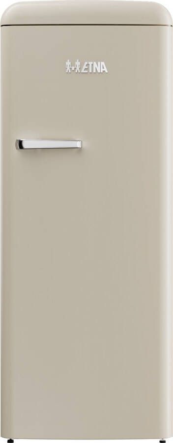 ETNA KVV7154BEI Retro koelkast met vriesvak Beige 154 cm