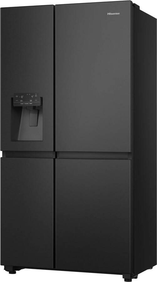 Hisense RS818N4TFC Amerikaanse koelkast Energielabel C Water- & ijsdispenser Metal Cooling No Frost Zwart- Multi-Air Flow Fast Freeze 35dB (A) Inverter Compressor 632 Liter - Foto 2