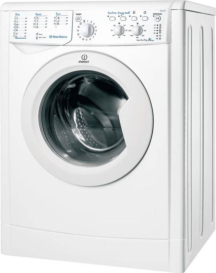Indesit EWD 71452 W EU N wasmachine Voorbelading 7 kg 1400 RPM E Wit
