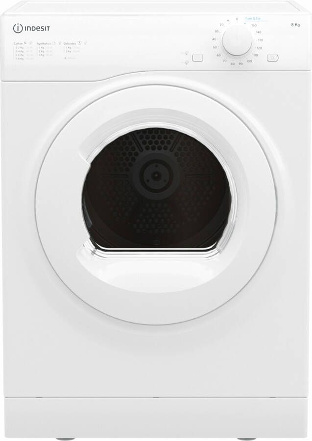 Indesit I1 D81W EE wasdroger Vrijstaand Voorbelading 8 kg C Wit
