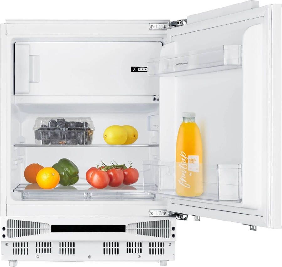 Inventum IKV0822D onderbouw koelkast 82 cm Vriesvak 111 liter 2 plateaus Deur op deur Wit