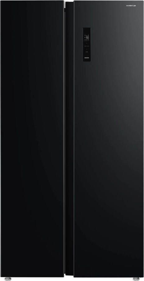 Inventum SKV0178B No Frost energiezuinige Amerikaanse koelkast 555 liter Digitaal led-display IJsblokjesmaker Stil: 37 dB Superkoelen Supervriezen 2 deuren Energielabel D Zwart - Foto 1