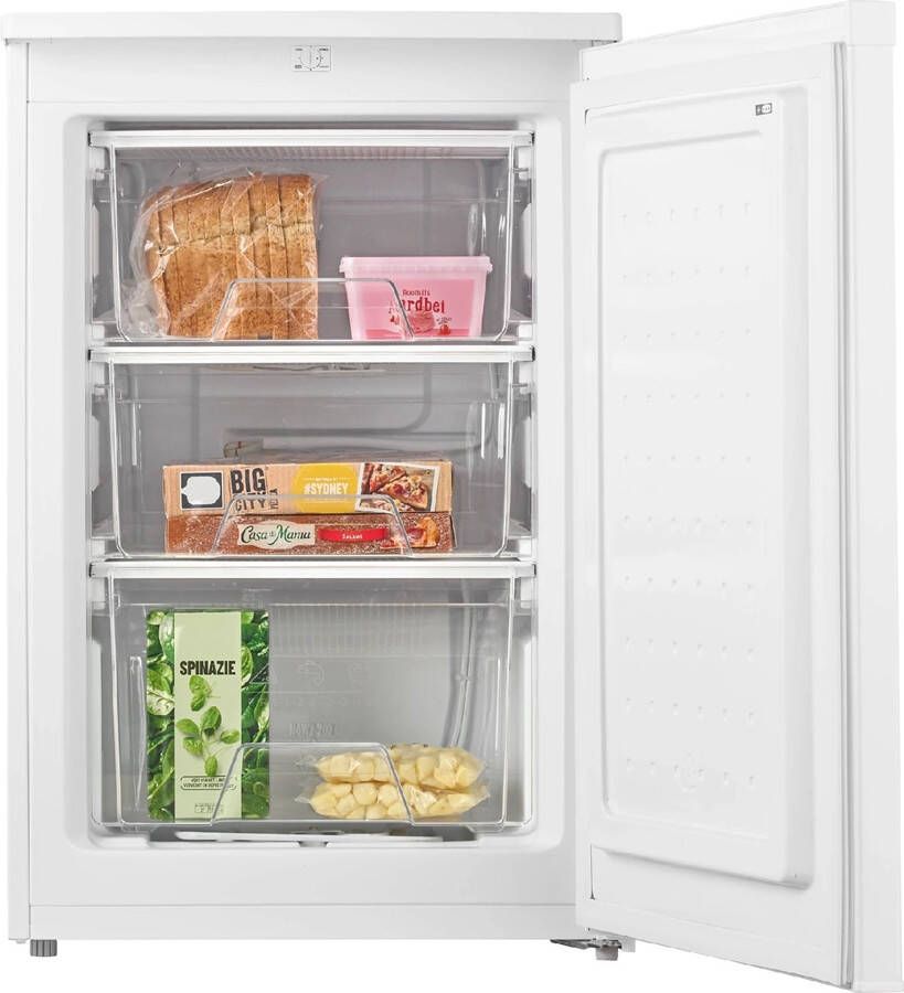 Inventum VR550 tafelmodel vriezer 88 liter 55 cm breed Energielabel D Diepvries Compact Vrijstaand 3 lades Wit