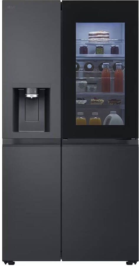 LG GSXE91EVAD Amerikaanse koelkast Zwart