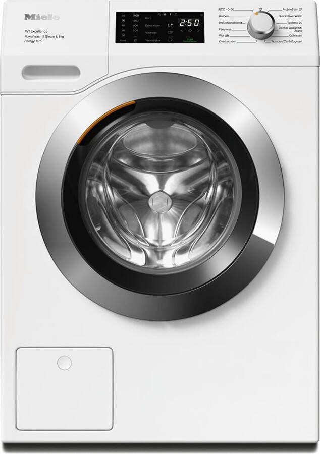 Miele WEE 395 WPS Excellence PowerWash & SteamCare EcoHero (A-40%) Wasmachine Wit