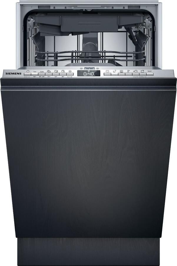 Siemens SR73EX25ME iQ300 Vaatwasser Inbouwvaatwasser Volledig integreerbaar 45 cm Energielabel B Geschikt voor IKEA keuken varioSpeed Plus je vaat tot wel drie keer zo snel schoon Home Connect