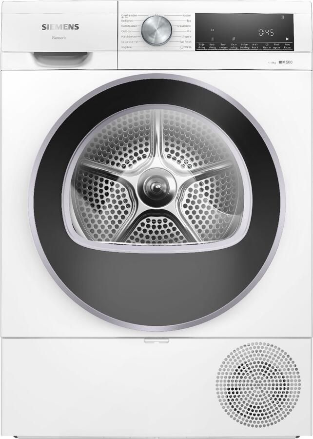 Siemens iQ500 WQ33G1DANL – 8 kg Warmtepompdroger met autoDry