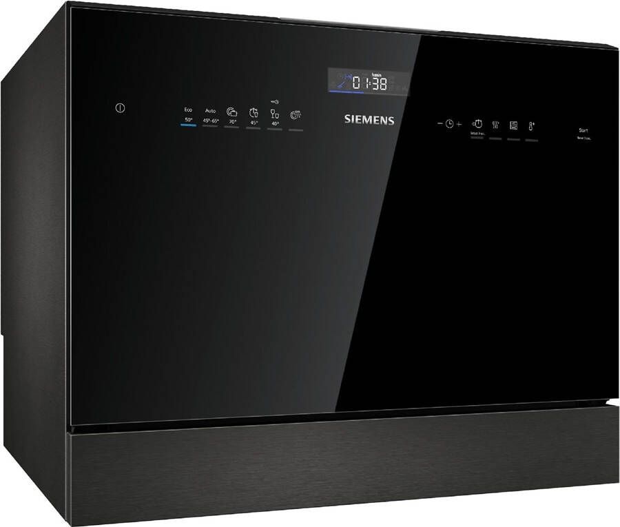 Siemens SK25IB00TE iQ500 Mini-vaatwasser Vrijstaand 55 cm Zwart hygiënePlus Energielabel E
