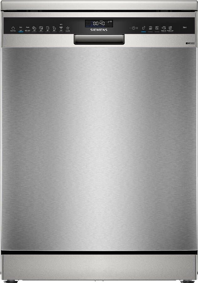 Siemens SN25EI13CE iQ500 Vaatwasser Vrijstaande vaatwasser 60 cm Anti-fingerprint Energielabel A varioSpeed Plus : je vaat tot wel drie keer zo snel schoon Home Connect