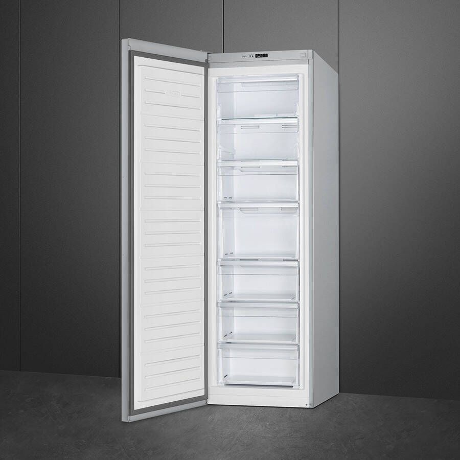 Smeg FF18EN2HX Universeel Esthetisch Vrijstaande Vriezer Enkeldeurs