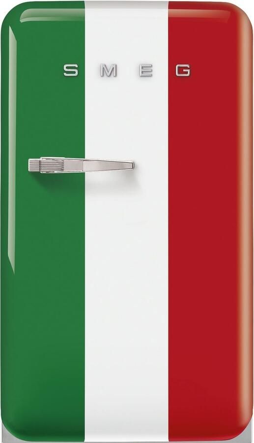 Smeg FAB10HRDIT5 50's Style Koelkast Italiaanse Vlag