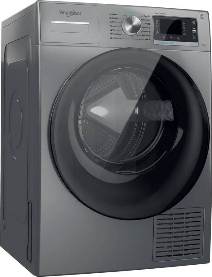 Whirlpool W7 D93SB EE warmtepompdroger 9 kg Zilver