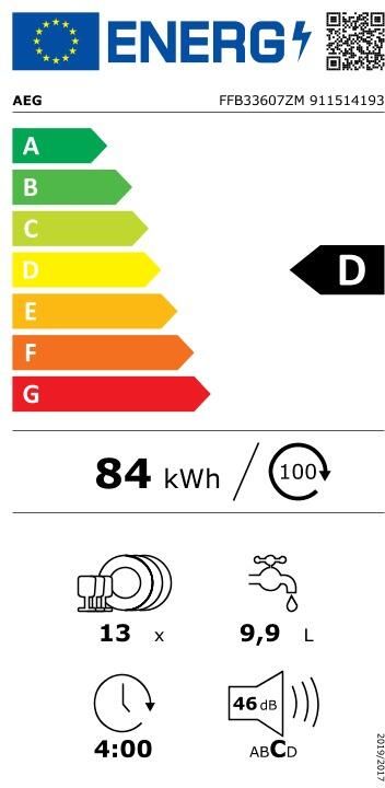AEG 3000 serie AirDry Vrijstaande vaatwasser FFB33607ZM - Foto 2