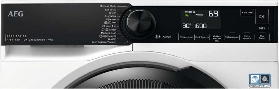 AEG LR7DRESDEN 7000 serie ProSteam UniversalDose Wasmachine voorlader 9 kg - Foto 4