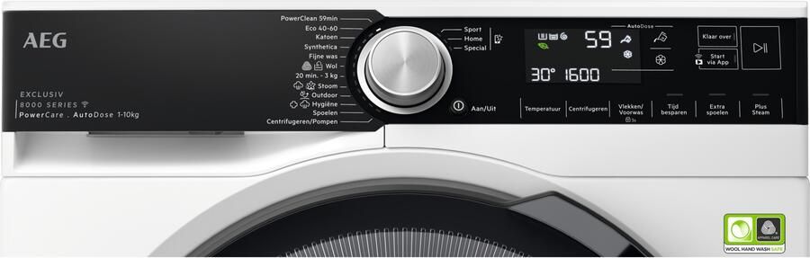 AEG 8000 SERIE POWERCARE AUTODOSE WASMACHINE VOORLADER 10 KG LR8KOBLENZ - Foto 4