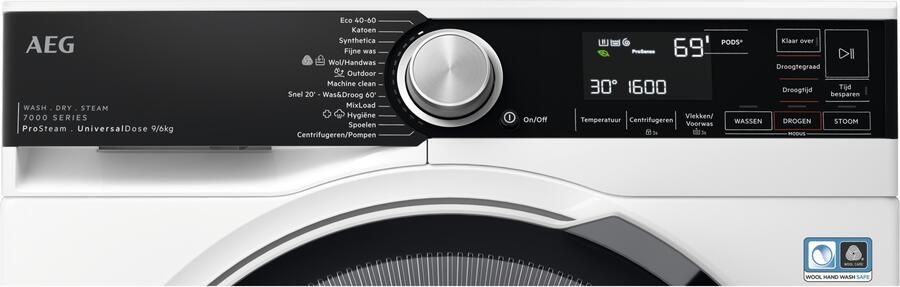 AEG LWR7796UD6 7000 ProSteam UniversalDose was-droogcombinatie - Foto 4