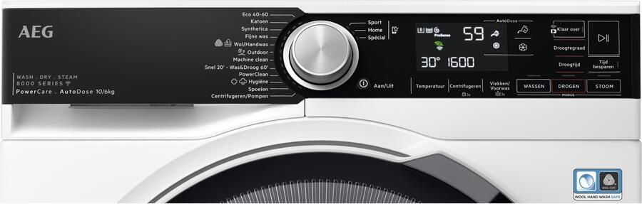 AEG LWR8716AD6 8000 serie PowerCare Wasmachine AutoDose 10 6 kg - Foto 5