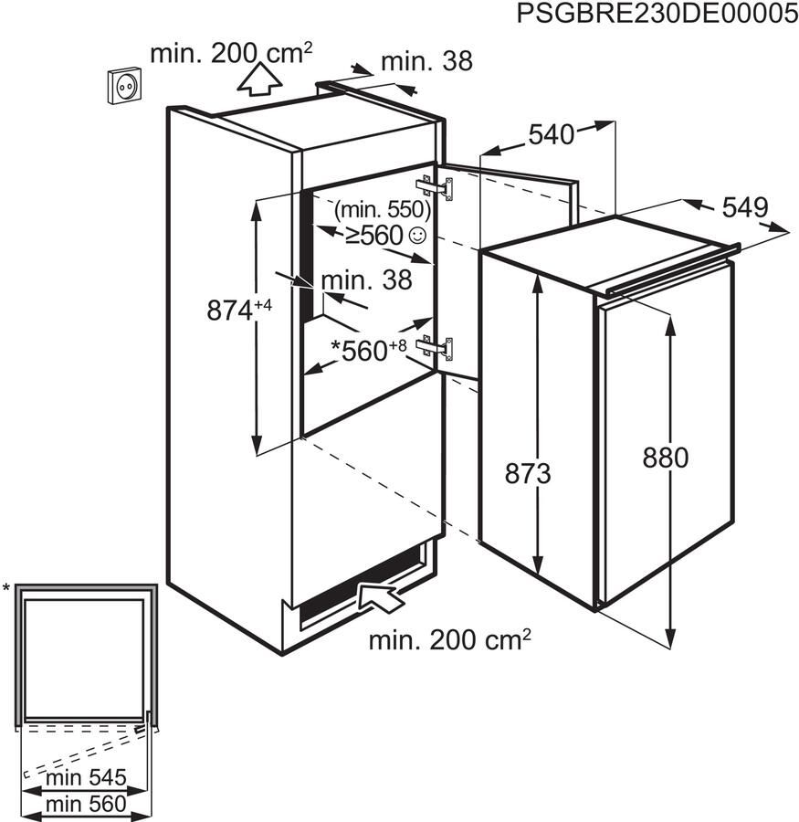 AEG TAB6L88ES LowFrost Vriezer Vrieskast Inbouw - Foto 1