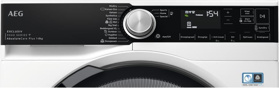 AEG TR9MUNCHEN AbsoluteCare Plus Warmtepompdroger Wit - Foto 5