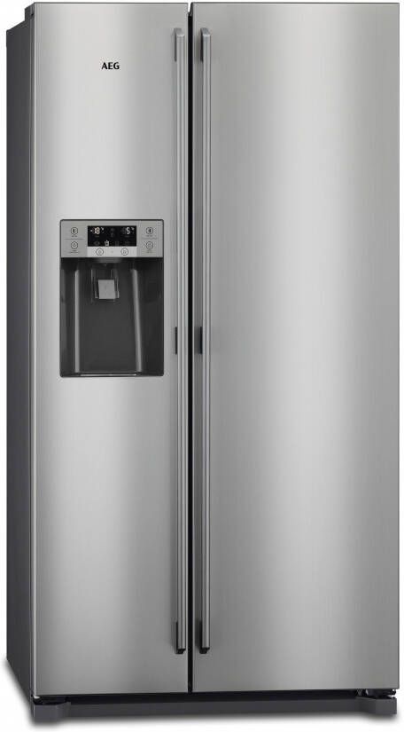 AEG RMB76121NX Amerikaanse koelkast Grijs