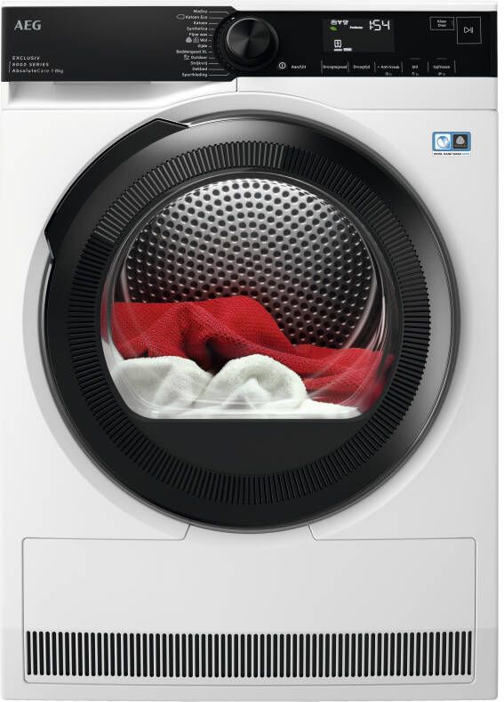 AEG TR8TRIER 8000 serie AbsoluteCare Wasdroger Wit Warmtepompdroger
